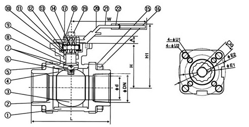 高平臺(tái)球閥 高平臺(tái)球閥